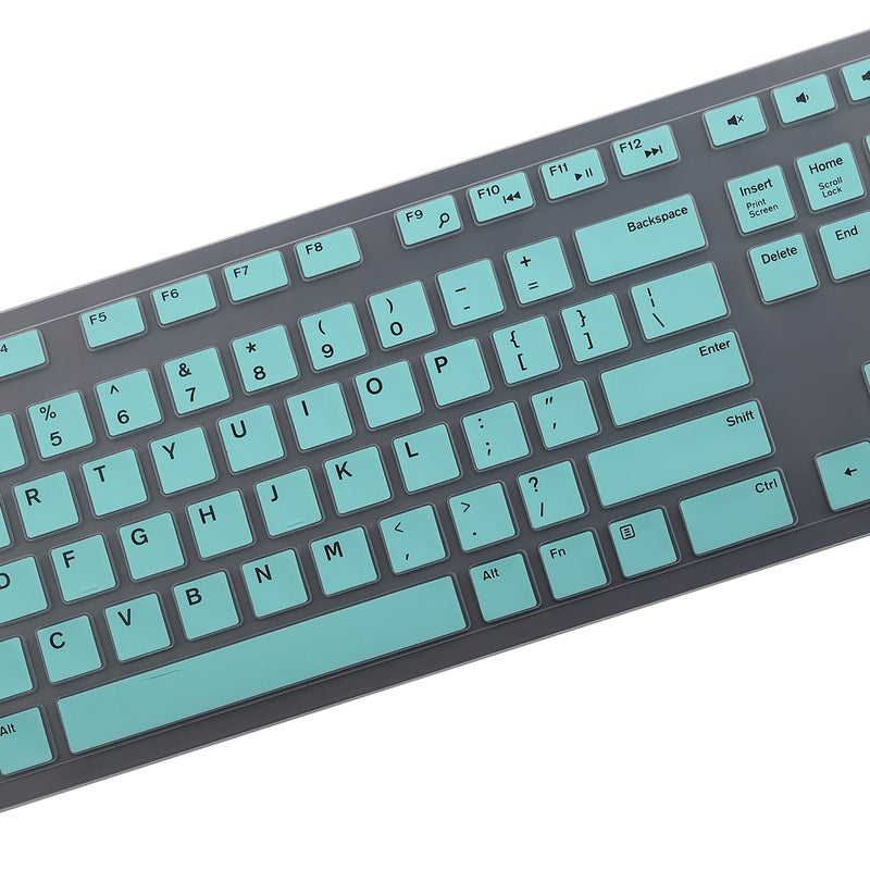 MUBUY-GOL Keyboard Cover Skin for Dell KM636 KB216 KB216t KB216d KB216p Wired & Wireless Keyboard, Dell Optiplex 5250 3050 3240 5460 7450 7050, Dell Inspiron Desktop 24" 27" 5400 5490 7700 7790 3475 3670 3477 - Image 4